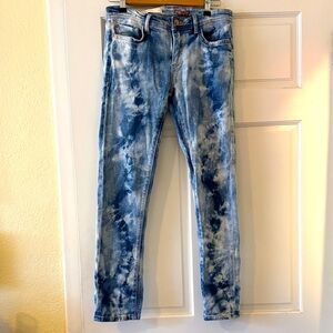 Anthropologie Pilcro Blue Tie-Dye Jeans, size 26